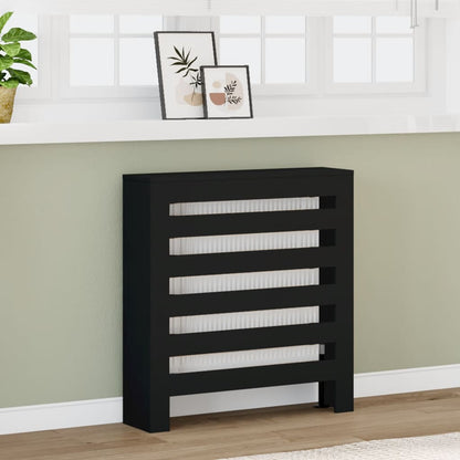 Copertura Termosifone Nera 78x20x82 cm Legno Multistrato - homemem39