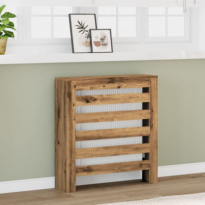Copertura Termosifone Rovere Artigianale 78x20x82cm in Legno - homemem39