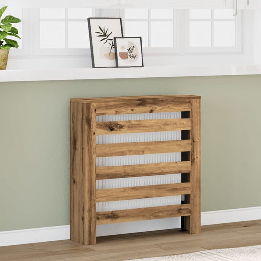 Copertura Termosifone Rovere Artigianale 78x20x82cm in Legno - homemem39