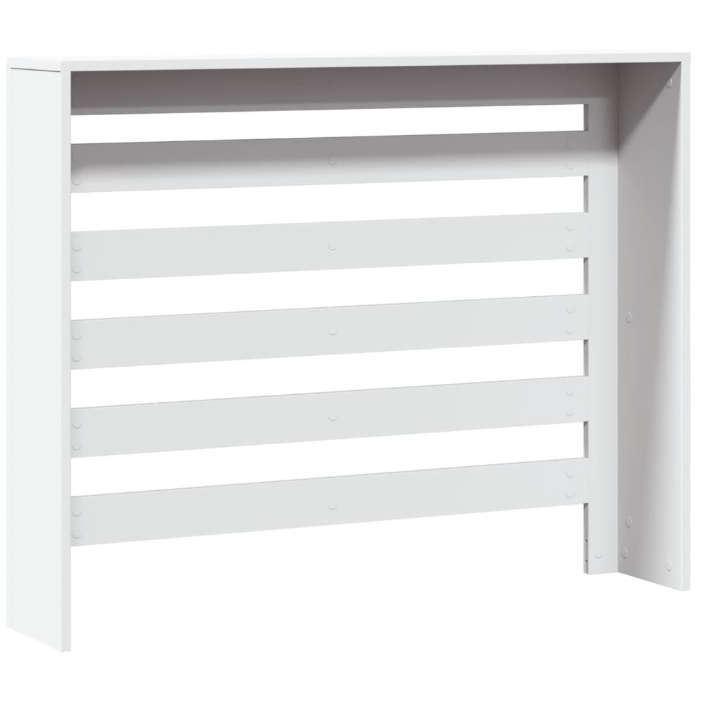 Copertura Termosifone Bianca 104x20x82 cm in Legno Multistrato - homemem39