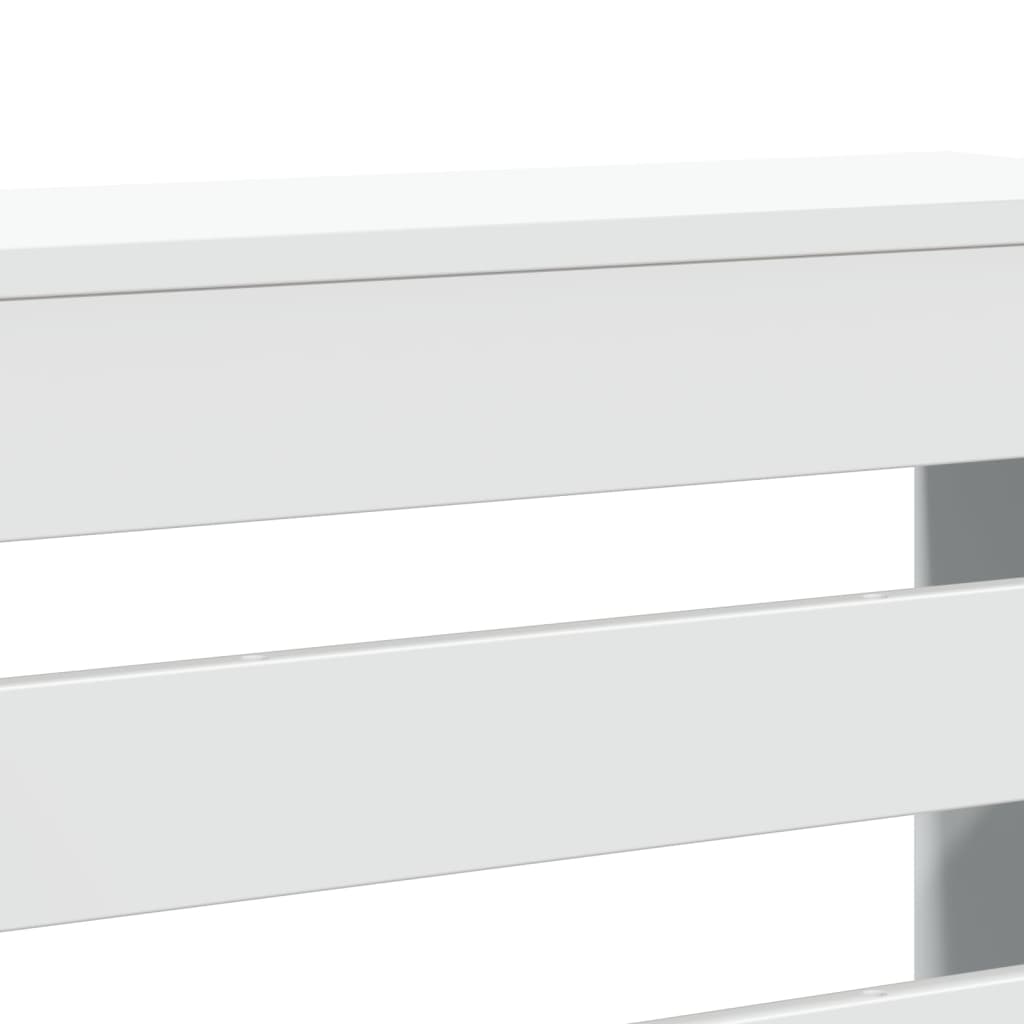 Copertura Termosifone Bianca 104x20x82 cm in Legno Multistrato - homemem39