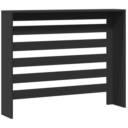 Copertura Termosifone Nera 104x20x82 cm Legno Multistrato - homemem39
