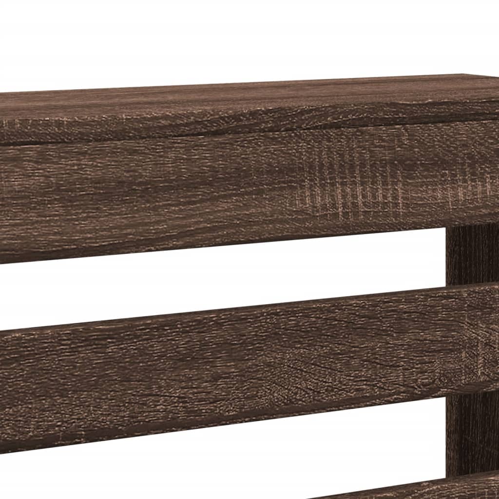 Copertura Termosifone Rovere Marrone 104x20x82cm in Multistrato - homemem39