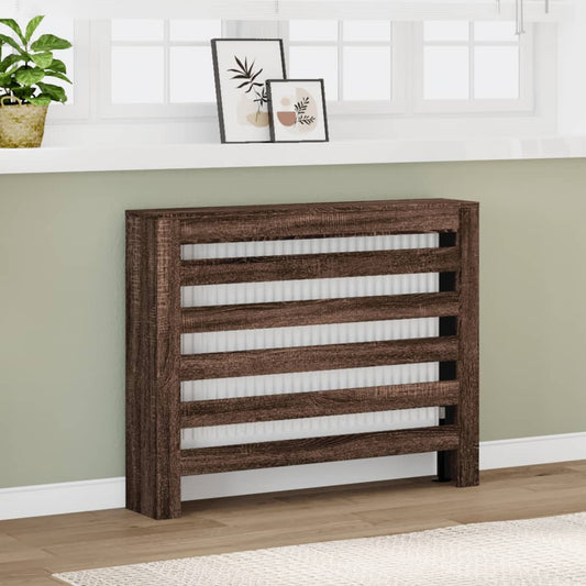 Copertura Termosifone Rovere Marrone 104x20x82cm in Multistrato - homemem39