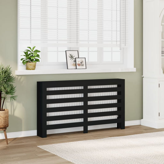 Copertura Termosifone Nera 149x20x82 cm Legno Multistrato - homemem39