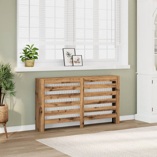 Copertura Termosifone Rovere Artigianale 149x20x82cm in Legno - homemem39