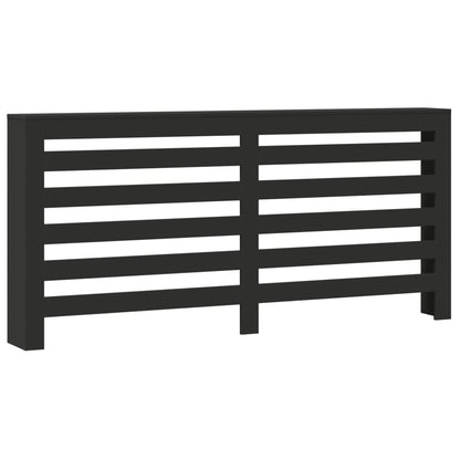 Copertura Termosifone Nera 175x20x82 cm in Legno Multistrato - homemem39