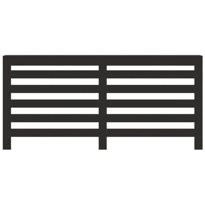 Copertura Termosifone Nera 175x20x82 cm in Legno Multistrato - homemem39