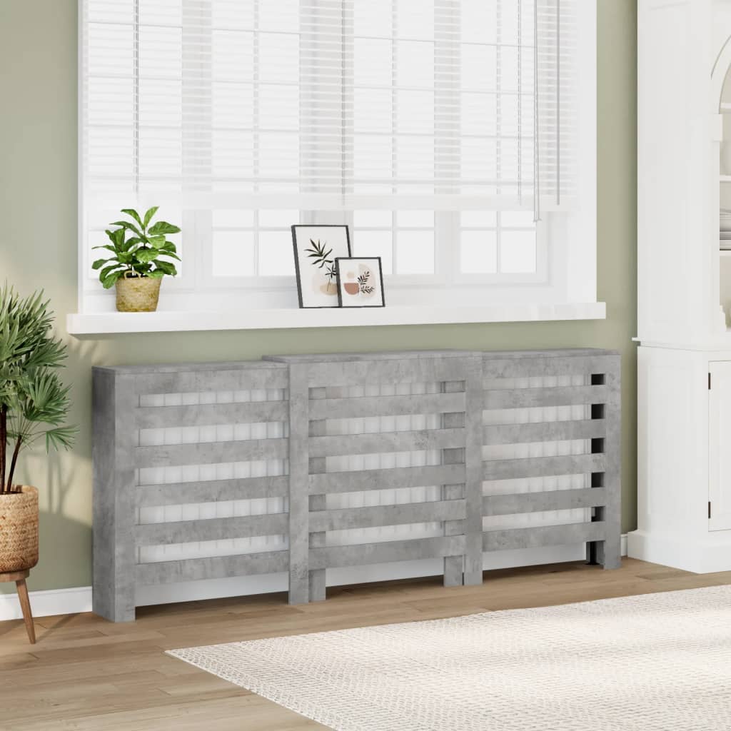 Copertura Termosifone Grigio Cemento 205x21,5x83,5 Multistrato - homemem39
