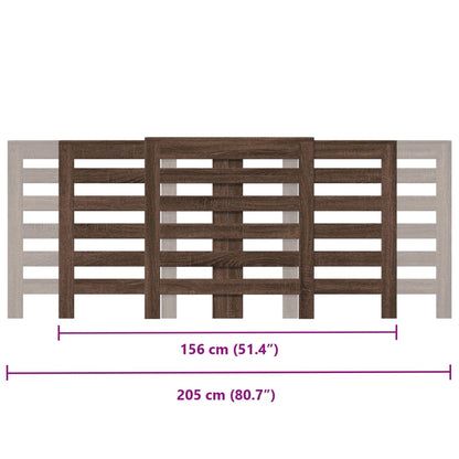Copertura Termosifone Rovere Marrone 205x21,5x83,5 Multistrato - homemem39