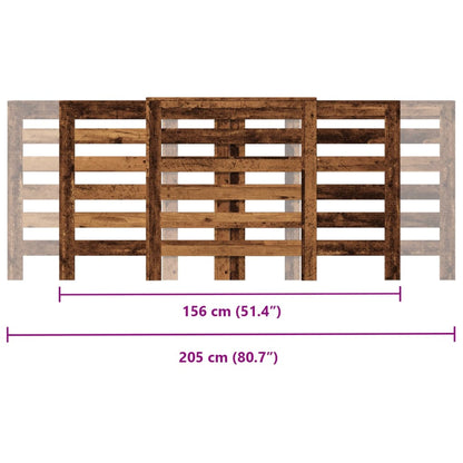 Copertura Termosifone Legno Antico 205x21,5x83,5 cm Multistrato - homemem39