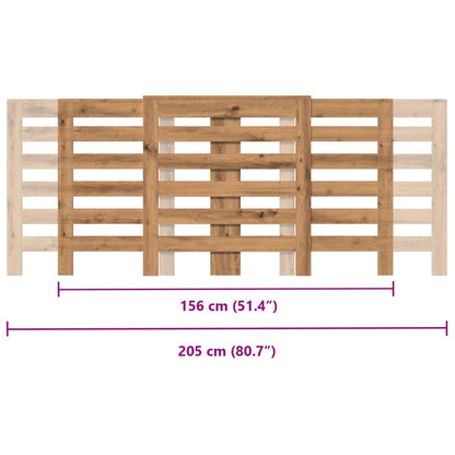 Copertura Termosifone Rovere Artigianale 205x21,5x83,5 cm Legno - homemem39