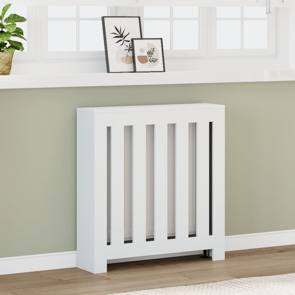 Copertura Termosifone Bianca 78x20x82 cm Legno Multistrato - homemem39