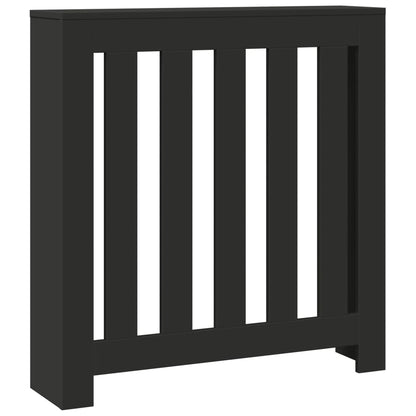 Copertura Termosifone Nera 78x20x82 cm Legno Multistrato - homemem39