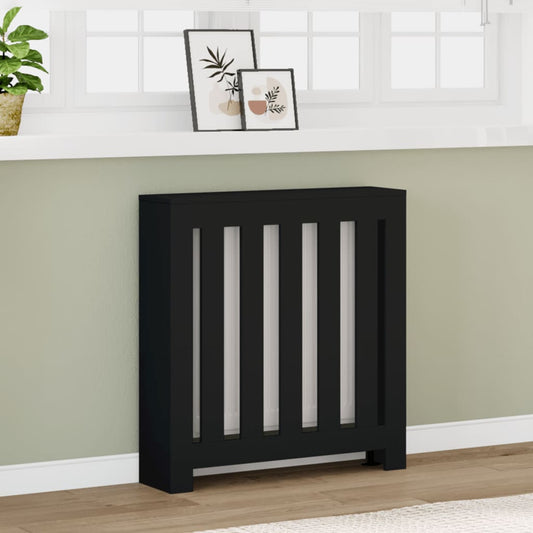 Copertura Termosifone Nera 78x20x82 cm Legno Multistrato - homemem39