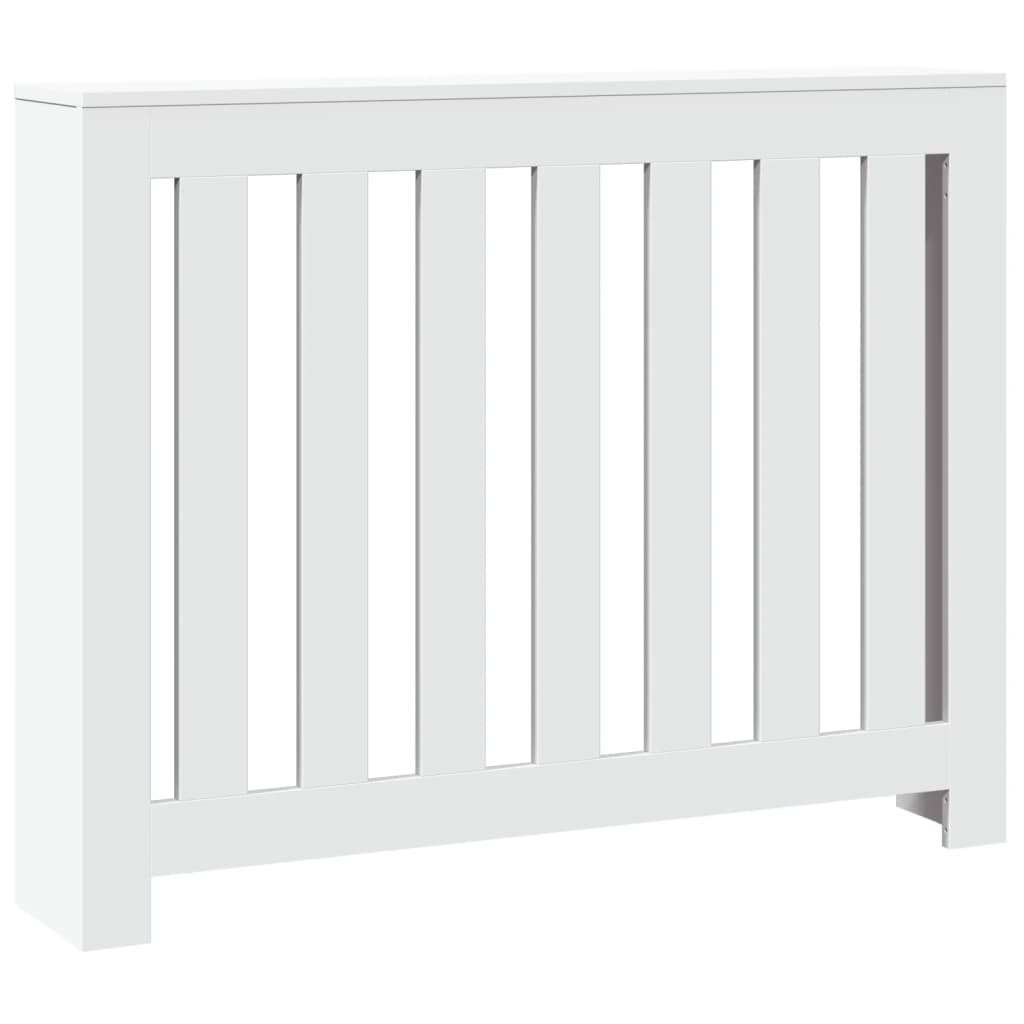 Copertura Termosifone Bianca 104x20x82 cm in Legno Multistrato - homemem39