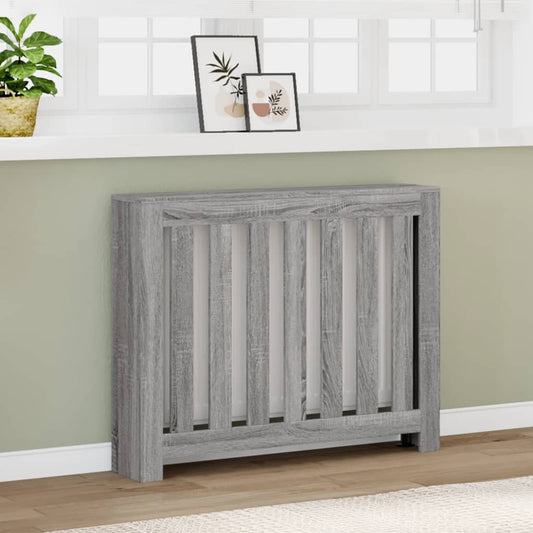 Copertura Termosifone Grigio Sonoma 104x20x82 Legno Multistrato - homemem39