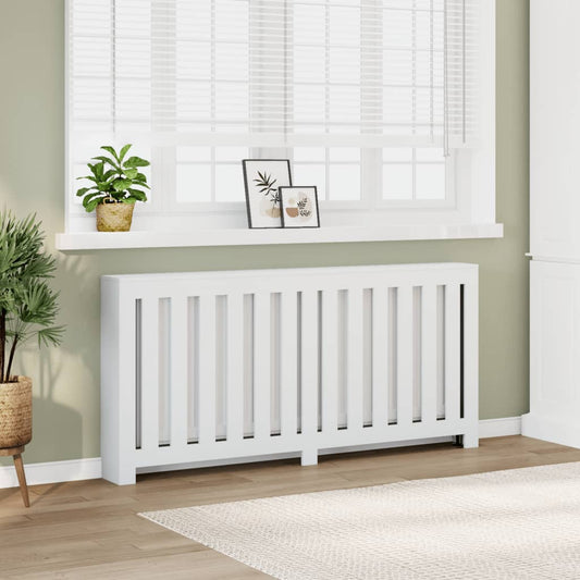 Copertura Termosifone Bianca 175x20x82 cm in Legno Multistrato - homemem39