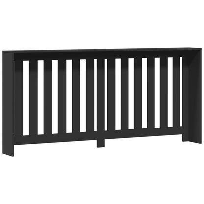 Copertura Termosifone Nera 175x20x82 cm in Legno Multistrato - homemem39