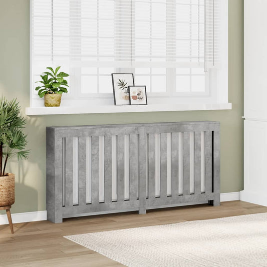 Copertura Termosifone Grigio Cemento 175x20x82cm in Multistrato - homemem39