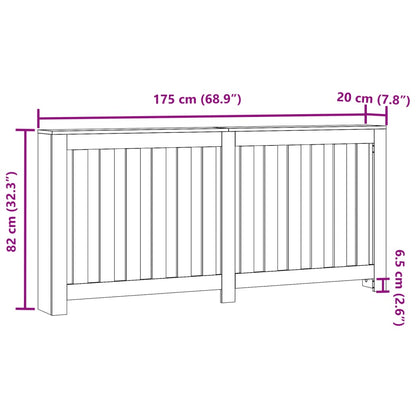 Copertura Termosifone Sonoma 175x20x82 cm in Legno Multistrato - homemem39