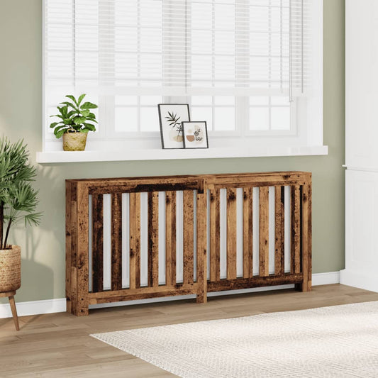 Copertura Termosifone Legno Antico 175x20x82 cm in Multistrato - homemem39