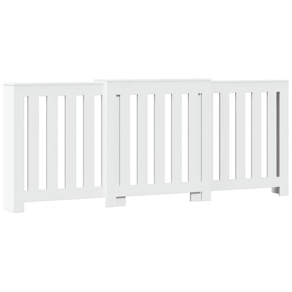 Copertura Termosifone Bianca 205x21,5x83,5 cm Legno Multistrato - homemem39
