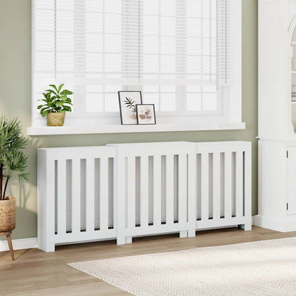 Copertura Termosifone Bianca 205x21,5x83,5 cm Legno Multistrato - homemem39