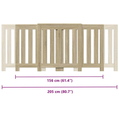 Copertura Termosifone Rovere Sonoma 205x21,5x83,5cm Multistrato - homemem39