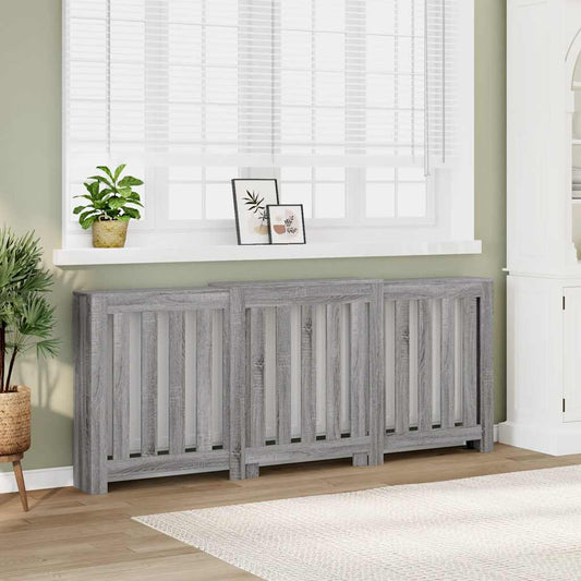 Copertura Termosifone Grigio Sonoma 205x21,5x83,5cm Multistrato - homemem39