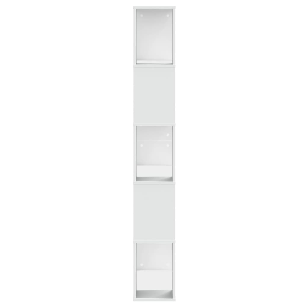 Libreria 5 Ripiani Bianca 80,5x23,5x162,5cm Legno Multistrato | homemem39