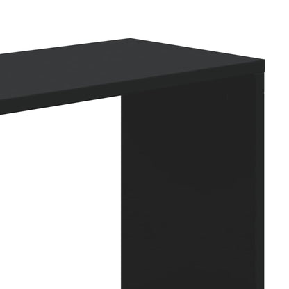 Libreria 5 Ripiani Nera 80,5x23,5x162,5cm in Legno Multistrato | homemem39