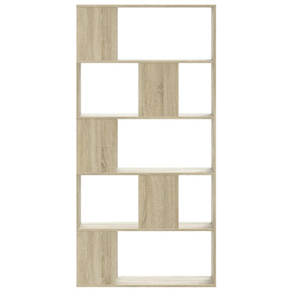 Libreria 5 Ripiani Rovere Sonoma 80,5x23,5x162,5cm Multistrato | homemem39