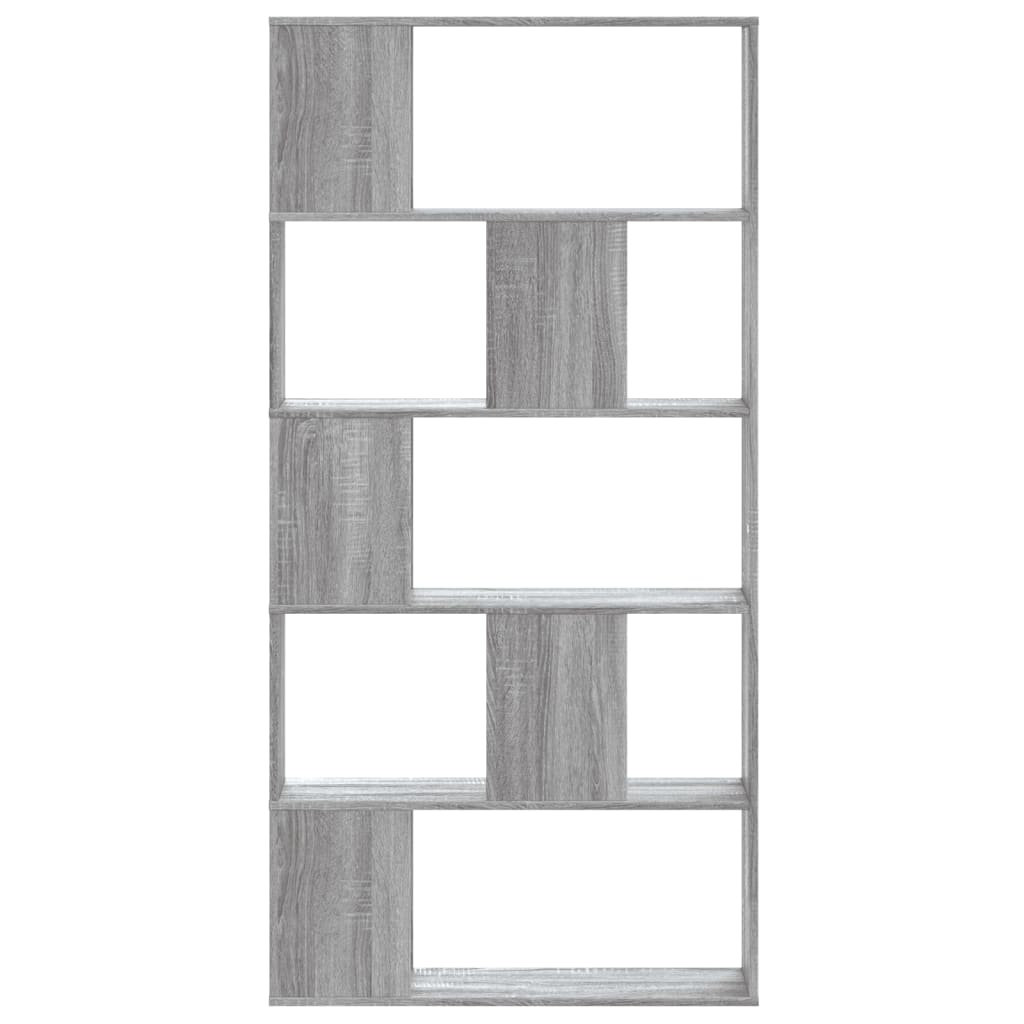 Libreria 5 Ripiani Grigio Sonoma 80,5x23,5x162,5cm Multistrato | homemem39
