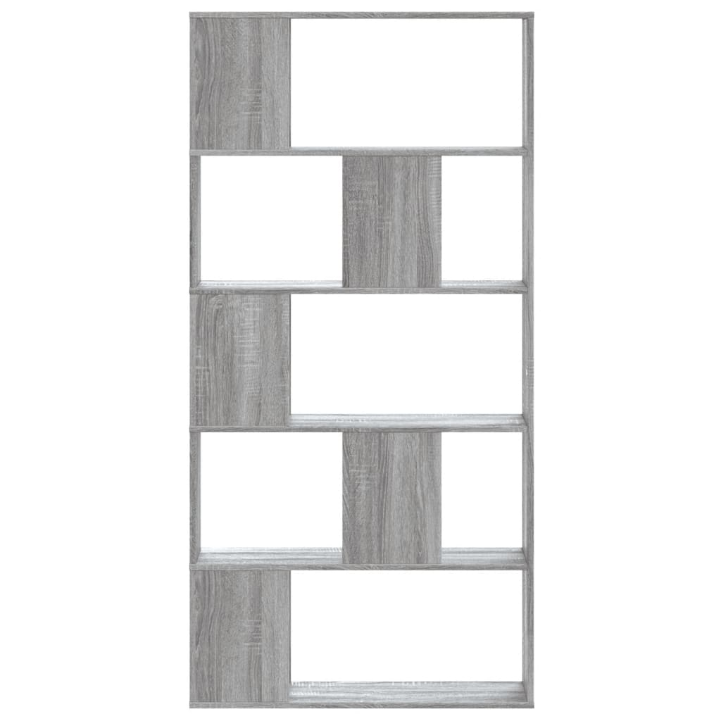 Libreria 5 Ripiani Grigio Sonoma 80,5x23,5x162,5cm Multistrato | homemem39