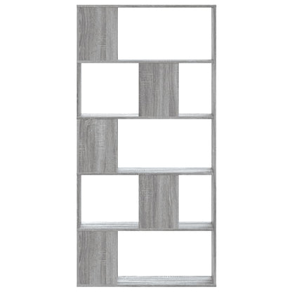 Libreria 5 Ripiani Grigio Sonoma 80,5x23,5x162,5cm Multistrato | homemem39