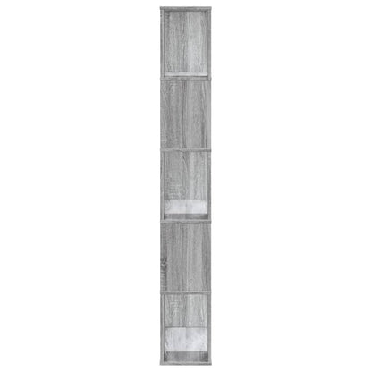Libreria 5 Ripiani Grigio Sonoma 80,5x23,5x162,5cm Multistrato | homemem39