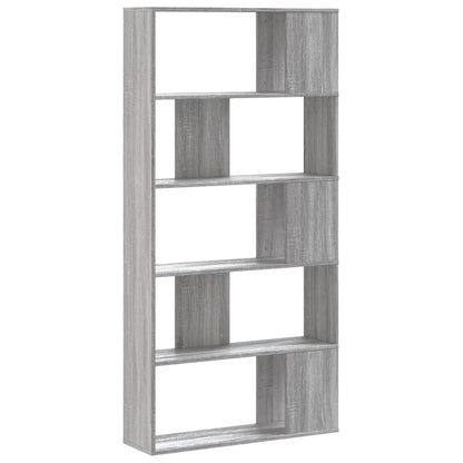 Libreria 5 Ripiani Grigio Sonoma 80,5x23,5x162,5cm Multistrato | homemem39
