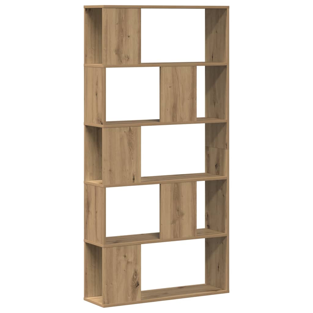 Libreria 5 Piani Rovere Artigianale 80,5x23,5x162,5 Multistrato | homemem39