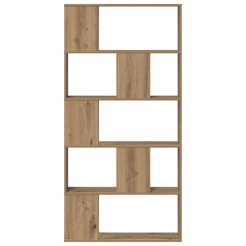 Libreria 5 Piani Rovere Artigianale 80,5x23,5x162,5 Multistrato | homemem39