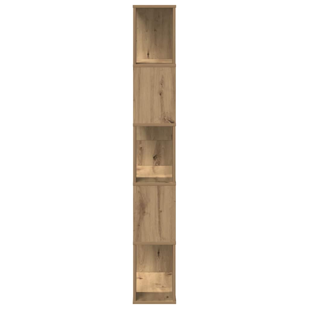 Libreria 5 Piani Rovere Artigianale 80,5x23,5x162,5 Multistrato | homemem39
