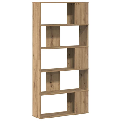 Libreria 5 Piani Rovere Artigianale 80,5x23,5x162,5 Multistrato | homemem39