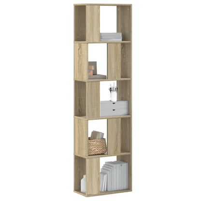 Libreria 5 Ripiani Rovere Sonoma 45x23,5x162,5cm Multistrato | homemem39