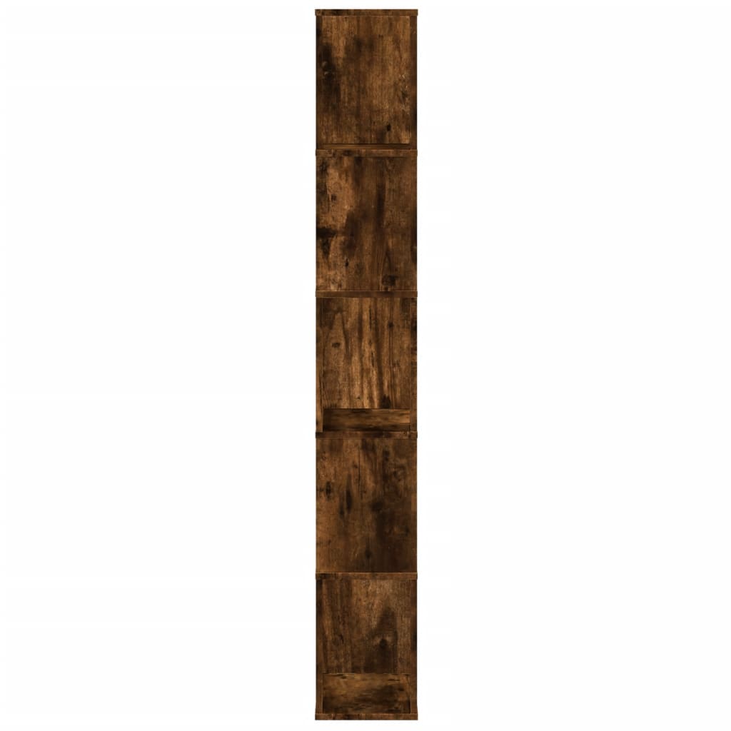 Libreria 5Ripiani Rovere Fumo 45x23,5x162,5cm Legno Multistrato | homemem39