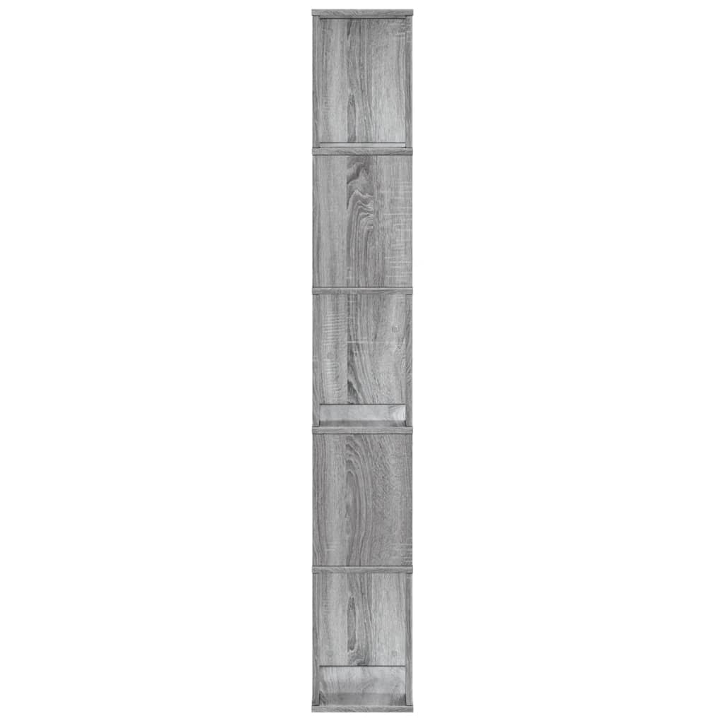 Libreria 5Ripiani Grigio Sonoma 45x23,5x162,5 Legno Multistrato | homemem39