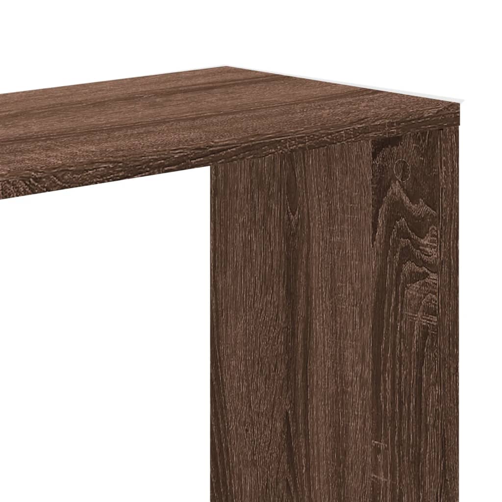 Libreria 5 Ripiani Rovere Marrone 45x23,5x162,5cm Multistrato | homemem39