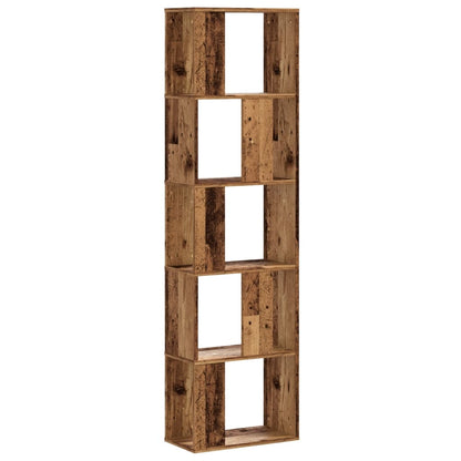 Libreria 5 Ripiani Legno Vecchio 45x23,5x162,5cm Multistrato | homemem39