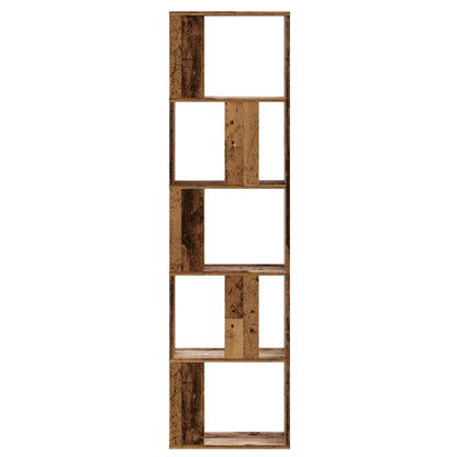 Libreria 5 Ripiani Legno Vecchio 45x23,5x162,5cm Multistrato | homemem39