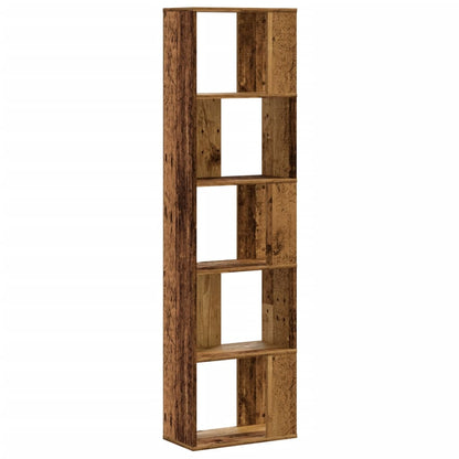 Libreria 5 Ripiani Legno Vecchio 45x23,5x162,5cm Multistrato | homemem39