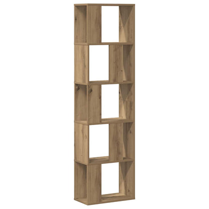 Libreria 5 Piani Rovere Artigianale 45x23,5x162,5cm Multistrato